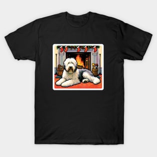 Christmas Old English Sheepdogs T-Shirt